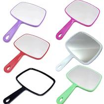 Kit 4 Espelhos de Mão Retangular Maquiagem Dentista Salão - Moment Kit 4 Espelhos de Mão Retangular Maquiagem Dentista Salão - Moment