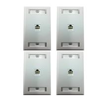 Kit 4 Espelhos de Parede 4x2 com 1 saída Rj45 Cat6