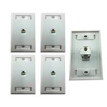 Kit 4 Espelhos de parede com 1 saída RJ45 Cat5