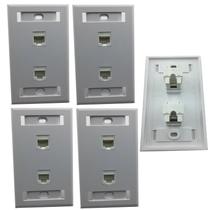 Kit 4 Espelhos de Parede duplo RJ45 Cat5
