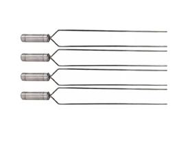 Kit 4 Espeto Duplo Para Churrasco Kit 4 Espeto Duplo Para Churrasco