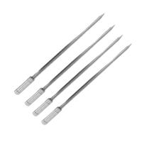 Kit 4 Espeto Espada Inox Para Churrasco Carnes