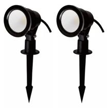 Kit 4 Espeto Led Jardim Fit 5w Luz 3000k Biv A prova dagua Kit 4 Espeto Led Jardim Fit 5w Luz 3000k Biv A prova dagua