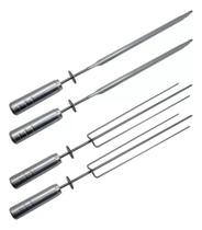Kit 4 Espetos - 2 Tridente + 2 Espada P Gira Grill