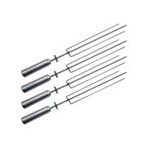 Kit 4 Espetos Tridente Inox