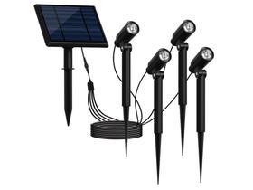 Kit 4 Espetos Zon 2w Com Painel Solar À prova De Água Gaya