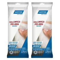 Kit 4 Esponja Super Fibra Limpeza Sem Risco Bucha Branca