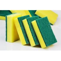 Kit 4 Esponjas Bucha Lava Louças Multiuso de Limpeza Dupla Face