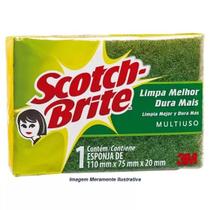Kit 4 esponjas dupla-face scotch brite profissional 3m