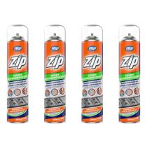 Kit 4 espuma desengordurante limpeza pesada sem esforço zip 300ml my place
