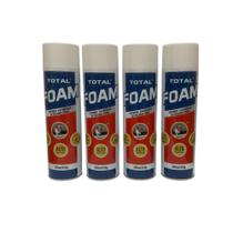 KIT 4 Espuma Expansiva De Poliuretano Total Foam 500ml / 480gr