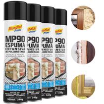 Kit 4 Espuma Expansiva Pu 500ml Mundial Prime Kit 4 Espuma Expansiva Pu 500ml Mundial Prime