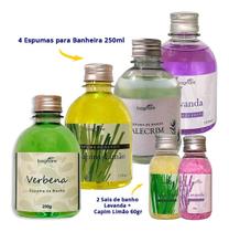 Kit 4 Espumas Banho Banheira Hidromassagem Ofurô Relaxante