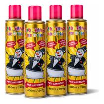 Kit 4 Espuminha Carnaval Spray Neve Artificial Festa 400ml