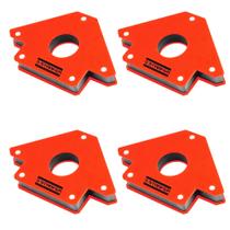 Kit 4 Esquadro Magnético 35kg Starfer 5 Pol. (125mm) Starfer