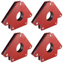 Kit 4 Esquadro Magnético Para Inversora Solda 12kg Serralheiro Snel Ferramentas