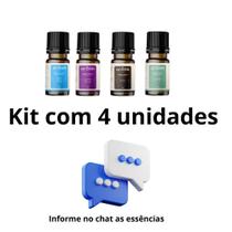 Kit 4 Essência P/ Aromatizador Difusor Elétrico - Cheiros e Aroma