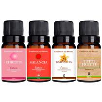 Kit 4 Essências Aromatizador / Difusor 10ml - Doces Kit 4 Essências Aromatizador / Difusor 10ml - Doces