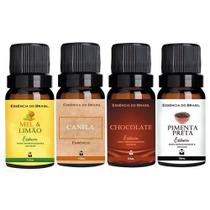 Kit 4 Essências Aromatizador / Difusor 10ml - Gourmand Kit 4 Essências Aromatizador / Difusor 10ml - Gourmand