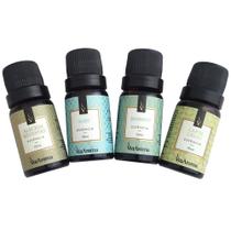 Kit 4 Essências De Aromatizador Via Aroma Aromaterapia 10ml