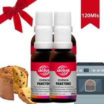 Kit 4 Essências De Panetone Para Natal Super Concentrado Culinária Caseira Confeitarias