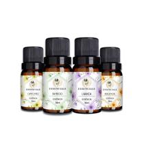 Kit 4 Essências Hidrossolúveis 30Ml Para Umidificador