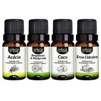 Kit 4 Essências Premium 10Ml - Aconchego