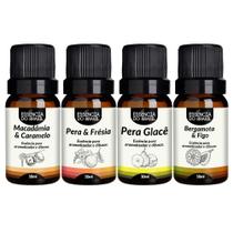 Kit 4 Essências Premium 10ml - Doçura e Aroma