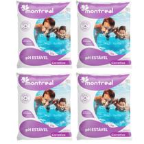 Kit 4 Estabilizador Ph Estável 2kg Para Piscinas Montreal