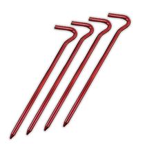 Kit 4 Estacas Gancho Alumínio Fixar Barraca Toldo Guarda-Sol