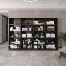 Kit 4 Estantes Multiuso com 20 Prateleiras com Amplo Espaço Espresso Móveis