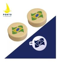 Kit 4 Estêncil 7cm P/ Doces Bandeira Do Brasil - Cod.360
