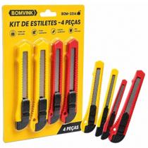 Kit 4 Estiletes Profissionais Bomvink Aço Carbono Artesanato Kit 4 Estiletes Profissionais Bomvink Aço Carbono Artesanato