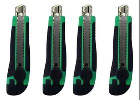 Kit 4 ESTILETES PROFISSIONAL ALTA QUALIDADE EMBORRACHADO 18MM C/LAMINA