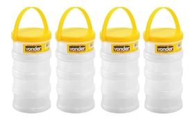 Kit 4 Estojo Plástico Multiuso com 4 Partes Vd4003 Vonder 13x9cm