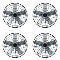 Kit 4 Exaustores Comercial Ventilador Axial De Parede Industrial Premium 50cm Ventisol