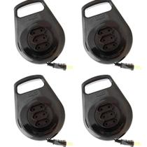 Kit 4 Extensões Ilumi 5M Preta 3 Tomadas 2P Paralelas Enrolar Uso Elétrico Residencial Comercial Kit 4 Extensões Ilumi 5M Preta 3 Tomadas 2P Paralelas Enrolar Uso Elétrico Residencial Comercial