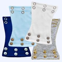 Kit 4 Extensor de Body de Bebê Universal Algodão Antialérgico Compatível com Marcas Importadas Carters Menino Menina