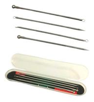 Kit 4 Extrator Cureta Tira Acne Cravos E Espinha Limpeza