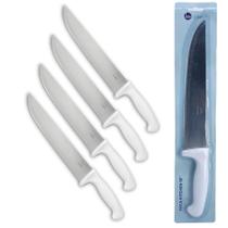Kit 4 Faca Churrasco Peixe Açougue Aço 10 Pol Profissional Kit 4 Faca Churrasco Peixe Açougue Aço 10 Pol Profissional