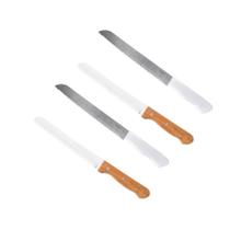 Kit 4 Faca Pão Serrilhada Aço Inox 8 Polegadas Profissional