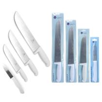 Kit 4 Facas Açougue Churrasco Cozinha Carne Aço Profissional