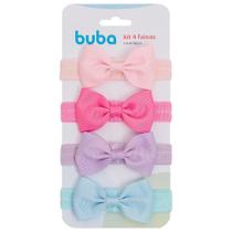 Kit 4 Faixas Com Laço Infantil Sortido 15316 Buba Kit 4 Faixas Com Laço Infantil Sortido 15316 Buba