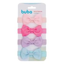 Kit 4 Faixas Com Laço Infantil Sortido 15316 - Buba Kit 4 Faixas Com Laço Infantil Sortido 15316 - Buba