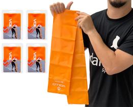 Kit 4 Faixas De Exercícios em TPE Vollo Sports VP1023 120x15cm Nível Médio Laranja Kit 4 Faixas De Exercícios em TPE Vollo Sports VP1023 120x15cm Nível Médio Laranja