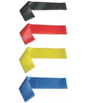 Kit 4 Faixas Elásticas Mini Band 4 Níveis de Intensidade Kit 4 Faixas Elásticas Mini Band 4 Níveis de Intensidade