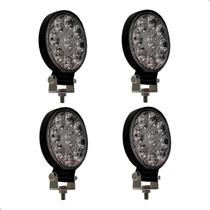Kit 4 Farol De Led Auxiliar Redondo 27w Troller Off-road 4x4 LE-6710 Kit 4 Farol De Led Auxiliar Redondo 27w Troller Off-road 4x4 LE-6710