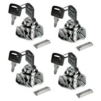 Kit 4 Fechadura Para Móveis Gavetas Tambor 31mm C/ 2 Chaves