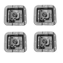 Kit 4 Fecho Borboleta Cromado Para Case 8X8Cm Yr2302 Kit 4 Fecho Borboleta Cromado Para Case 8X8Cm Yr2302