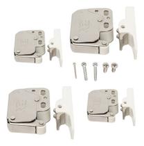 Kit 4 Fecho Toque E Abra Push Open Articulado Móveis Fgvtn - Niquelado